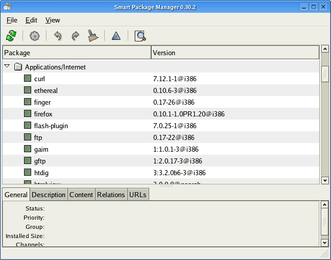 Smart's graphic interface