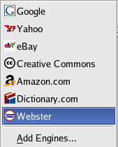 Search engines for Firefox